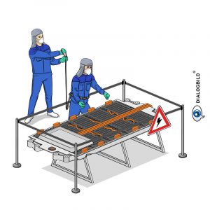 BMW HVS-Navigator Entwicklung E-Antrieb Prozessvisualisierung Erklärbild Dialogbild Agentur für Visualisierung von Prozessen, Veränderungen und Visionen.