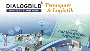 Transport Logistics Hellmann Promise For the Better. Together. Leitbild Unternehmenskultur Dialogbild Agentur für Visualisierung von Prozessen, Veränderungen und Visionen.