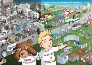 Deutscher Kinderverein Kindesmisshandlung Leitbild Dialogbild Agentur für Visualisierung von Prozessen, Veränderungen und Visionen.