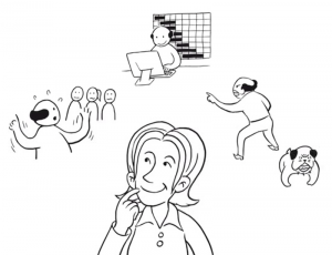 Baloise Erklärfilm Dialogfilm Dialogbild Agentur für Visualisierung von Prozessen, Veränderungen und Visionen.
