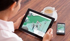 Westfalen Weser Energieversorger vernetzt in die Zukunft Zukunftsvision Dialogbild Agentur für Visualisierung von Prozessen, Veränderungen und Visionen.