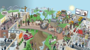 Dialogbild Brücke Agentur für Visualisierung von Prozessen, Veränderungen und Visionen.