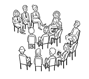 Dialogbild Agentur für Visualisierung von Prozessen, Veränderungen und Visionen.