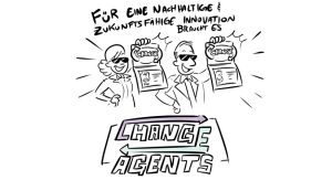 Uni Oldenburg Zukunftsbild Graphic Recording Visual Recording Dialogbild Agentur für Visualisierung von Prozessen, Veränderungen und Visionen.