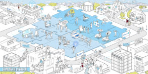 Fresenius Kabi Schweiz Leitbild gemeinsam bewegen Dialogbild Agentur für Visualisierung von Prozessen, Veränderungen und Visionen.