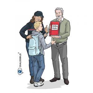Hellmann Promise For the Better. Together. Leitbild Unternehmenskultur Dialogbild Agentur für Visualisierung von Prozessen, Veränderungen und Visionen.