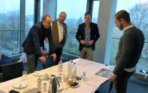 HOMAG Prozessvision Prozessdarstellung Fabrik des Jahres Werk Holzbronn Dialogbild Agentur für Visualisierung von Prozessen, Veränderungen und Visionen.