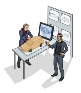 KIA Onboarding Visionsbild Leitbild Dialogbild Agentur für Visualisierung von Prozessen, Veränderungen und Visionen.