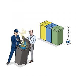 Kuehne + Nagel Logistik Daily Security Werkschutz Sicherheitsvorkehrungen Leitbild Dialogbild Agentur für Visualisierung von Prozessen, Veränderungen und Visionen.