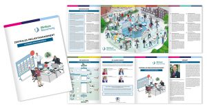 Klinikum Braunschweig zentrales Projektmanagement Prozessdarstellung Strategiebild Visionsbild Leitbild Dialogbild Agentur für Visualisierung von Prozessen, Veränderungen und Visionen.