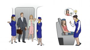 Lufthansa Cabin expo Erklärbild Visionsbild Leitbild Dialogbild