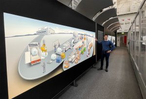 Audi Presswerk Prozessvisualisierung Werksführung Dialogbild Agentur für Visualisierung von Prozessen, Veränderungen und Visionen.