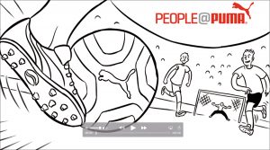 Puma Erklärfilm people@puma Dialogfilm Dialogbild Agentur für Visualisierung von Prozessen, Veränderungen und Visionen.