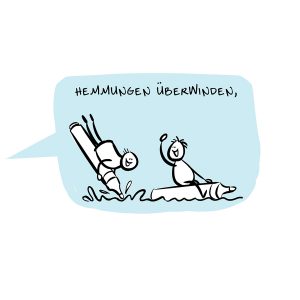 Scribbletraining Dialogbild Agentur für Visualisierung von Prozessen, Veränderungen und Visionen.