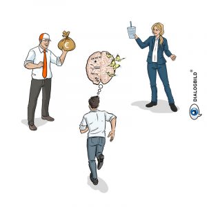 Volksbank Bruchsal-Bretten Vision und Werte Leitbild Unternehmensleitbild Dialogbild Agentur für Visualisierung von Prozessen, Veränderungen und Visionen.