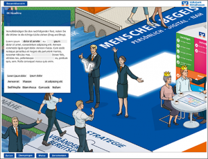 Volksbank Mittelhessen Strategiebild Digitalisierung Visionsbild Dialogbild Agentur für Visualisierung von Prozessen, Veränderungen und Visionen.