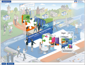 Volksbank Mittelhessen Strategiebild Digitalisierung Visionsbild Dialogbild Agentur für Visualisierung von Prozessen, Veränderungen und Visionen.