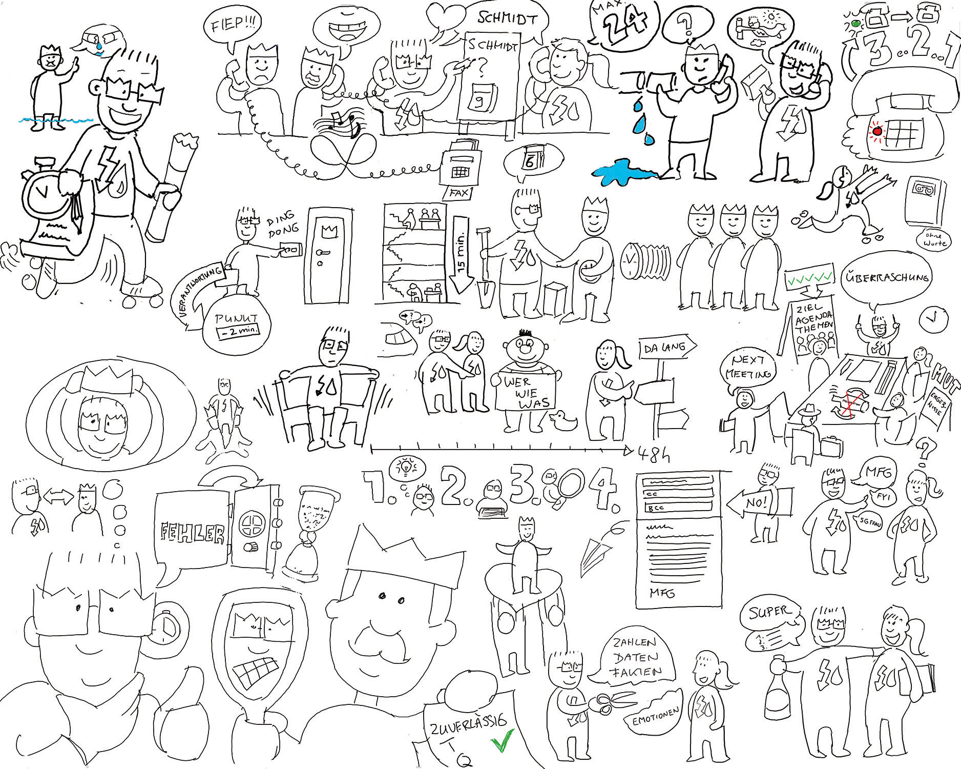 badenova energieanbieter Kundenservice Leitbild Strategiebild Dialogbild Agentur für Visualisierung von Prozessen, Veränderungen und Visionen.