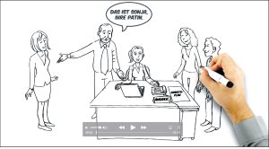 BMW Erklärfilm Mitarbeitereinführung Dialogfilm Dialogbild Agentur für Visualisierung von Prozessen, Veränderungen und Visionen.
