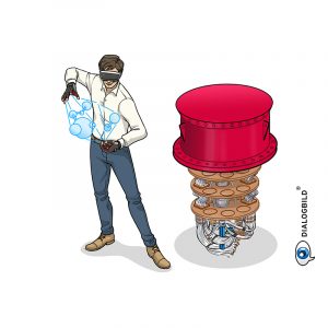 Boehringer Ingelheim Annual Review Cycle Strategiebild Humanpharma Tiergesundheit Dialogbild Agentur für Visualisierung von Prozessen, Veränderungen und Visionen.