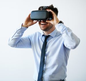 360 Grad VR Virtual Reality Dialogbild