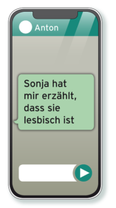 Cybermobbing Deutscher Kindervein Erklärbild Dialogbild Agentur für Visualisierung von Prozessen, Veränderungen und Visionen.